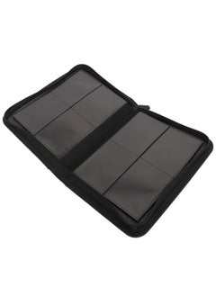 Thoraya Trading Card Binder 4 Pockets Holds Up to 160 Cards PU Leather Mesh Type Photo Card Storage Book Black  - Image 3