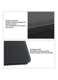 Thoraya Trading Card Binder 4 Pockets Holds Up to 160 Cards PU Leather Mesh Type Photo Card Storage Book Black  - Image 4