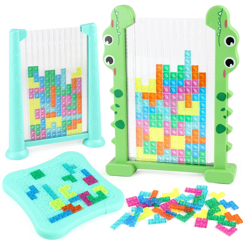 Children'S Tetris Pair-To-Pair Touch Tetris 100-Block Puzzle Game Toy - Image 4