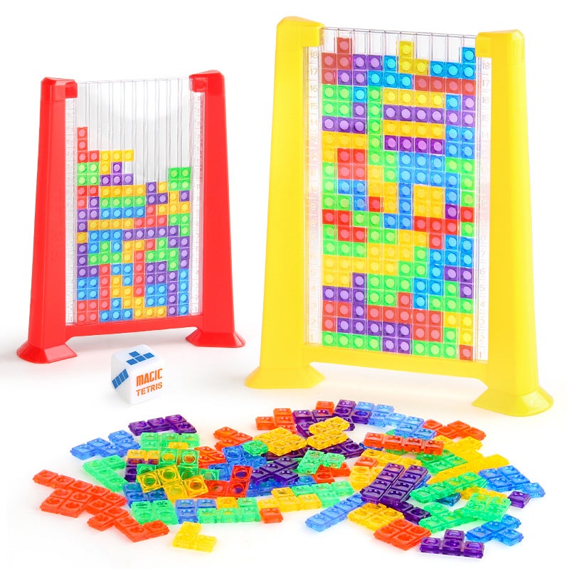 Children'S Tetris Pair-To-Pair Touch Tetris 100-Block Puzzle Game Toy - Image 2