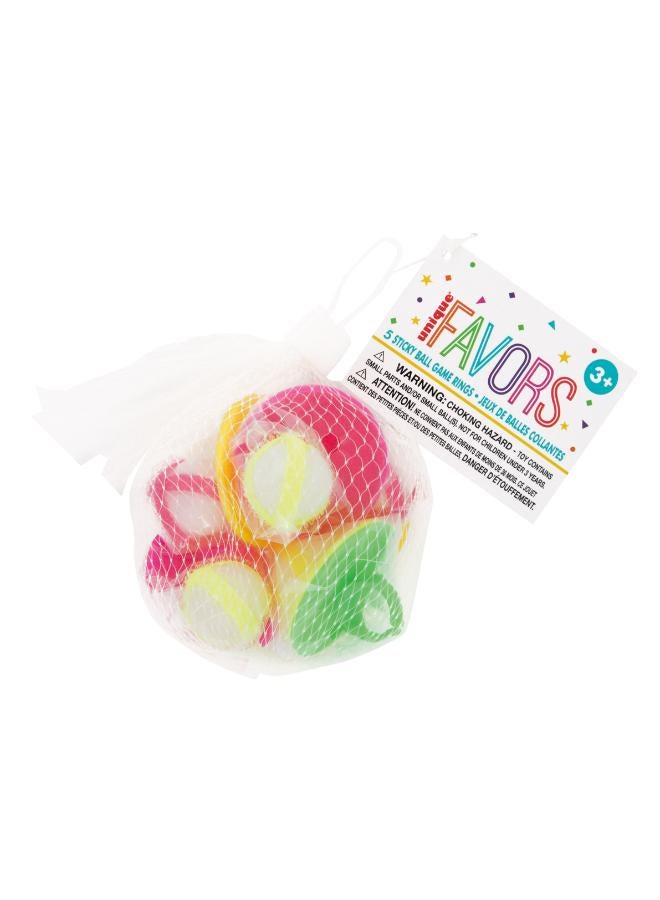 Unique Pack Of 5 Sticky Ball Game Ring - Image 2