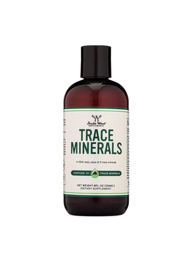 Double Wood Supplements - Trace Minerals Liquid Trace Mineral Drops Over 17+ Trace Minerals And 100% Daily Value Of 5 Trace Minerals: Iodine Selenium Copper Manganese Chromium For Add To Drinking Water By Double Wood - Image 1