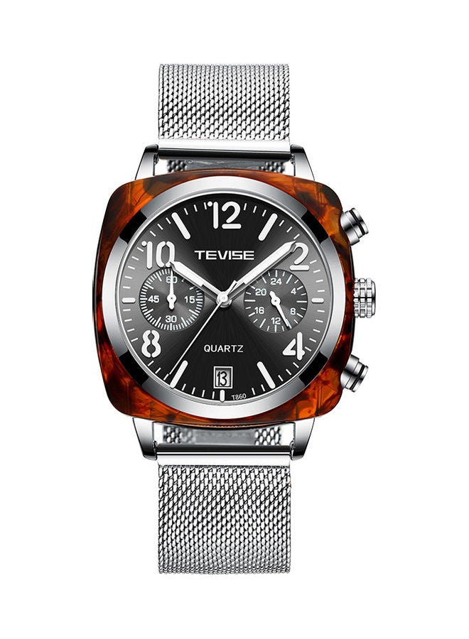 تيفيز ساعة يد بعقارب مقاومة للماء طراز T860 للرجال - Image 1