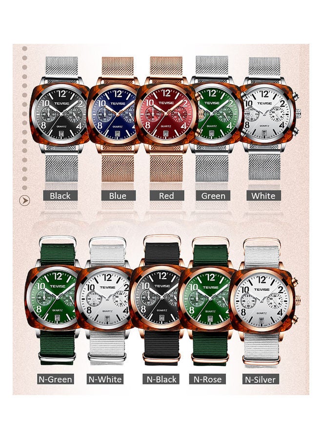 تيفيز ساعة يد بعقارب مقاومة للماء طراز T860 للرجال - Image 2