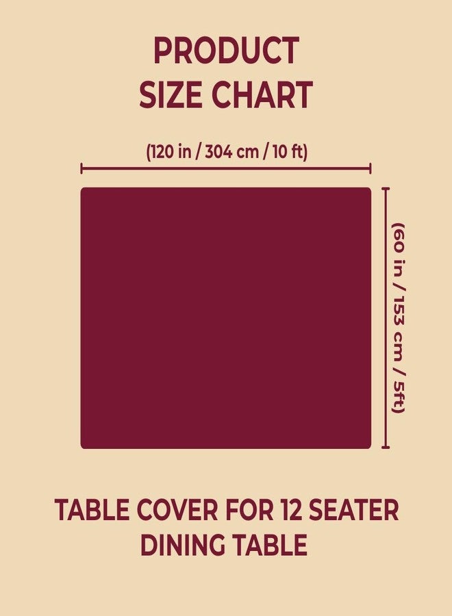 STITCHNEST PVC Transparent 12 Seater Dining Table Cover with White Lace, (60x120 Inches) - Image 4