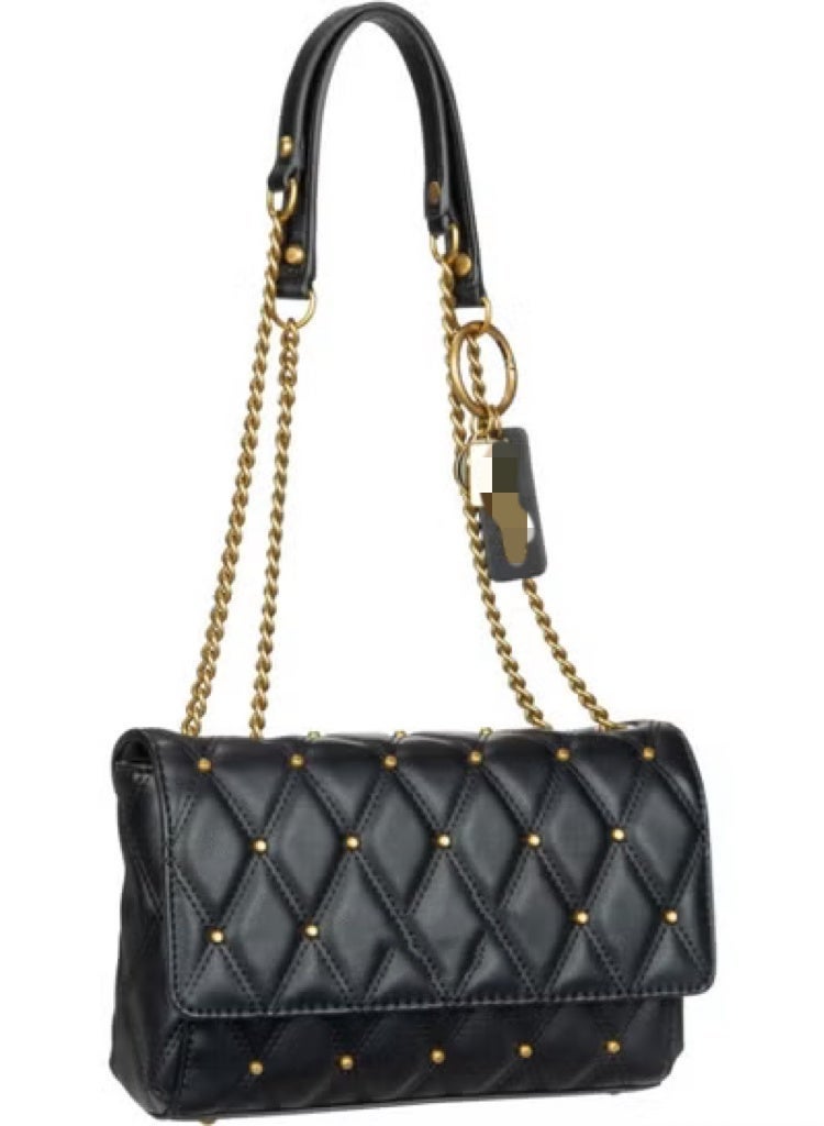 Metal Chains Women's Elegant Cross-body Bags Black - Image 1