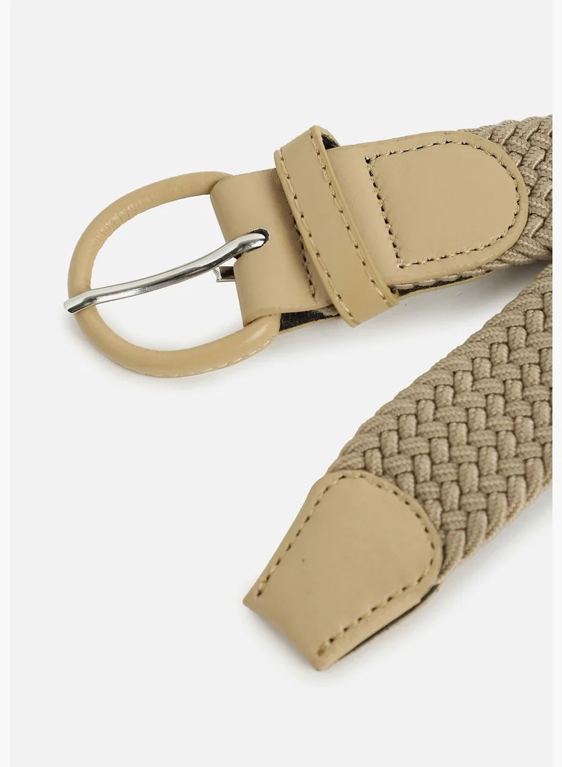 Haute Sauce Casual Textured Fabric Waist Belt For Women