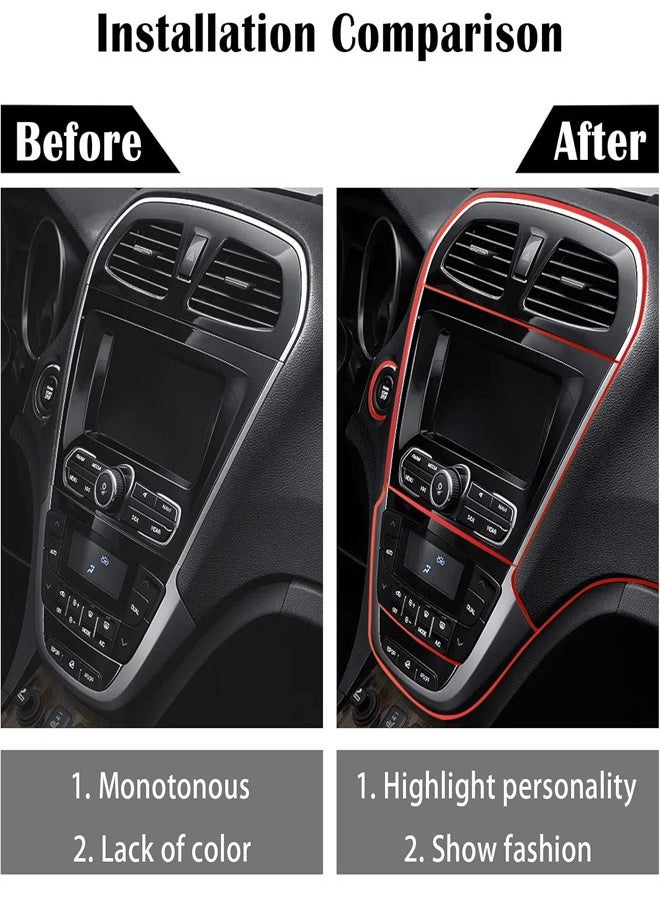 RATSAW - Car Interior Trim Strips 16.4ft Car Electroplating Decoration Styling Door Dashboard Flexible Interior Trim Accessories with Installing Tool - Image 1