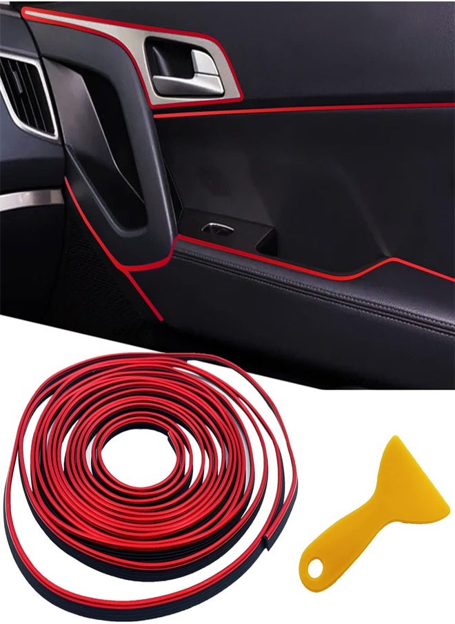 RATSAW - Car Interior Trim Strips 16.4ft Car Electroplating Decoration Styling Door Dashboard Flexible Interior Trim Accessories with Installing Tool - Image 1