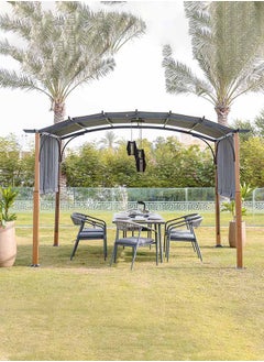 DANUBE HOME Hazel Outdoor Rectangle Shaped Metal Pergola For Deck Garden Backyard Modern Pergola 3X3.6M  - Image 1
