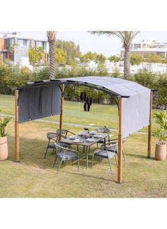 DANUBE HOME Hazel Outdoor Rectangle Shaped Metal Pergola For Deck Garden Backyard Modern Pergola 3X3.6M  - Image 4