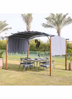 DANUBE HOME Hazel Outdoor Rectangle Shaped Metal Pergola For Deck Garden Backyard Modern Pergola 3X3.6M  - Image 2