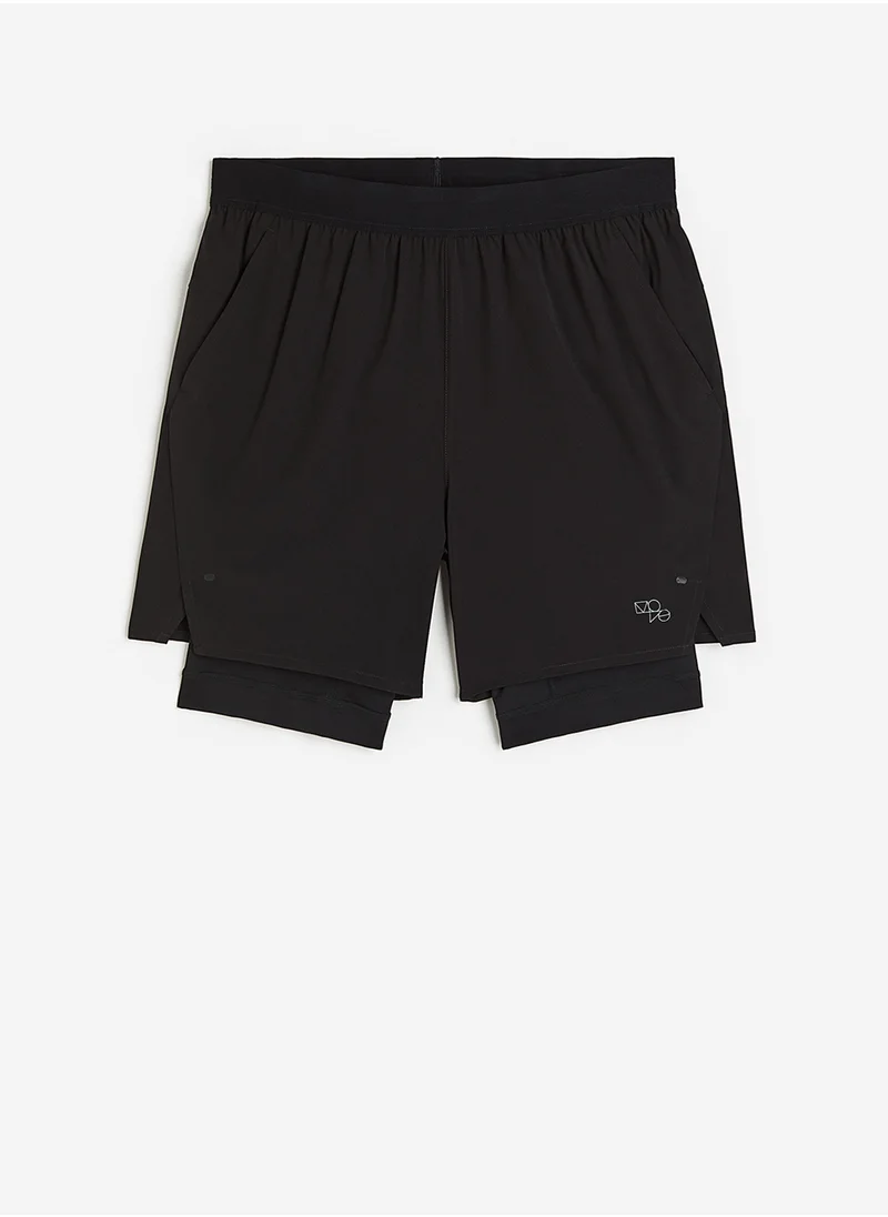 H&M Drymove™ Double-Layered Sports Shorts