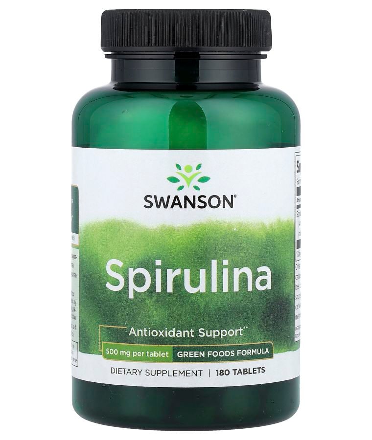 SWANSON Spirulina 500 mg 180 Tablets