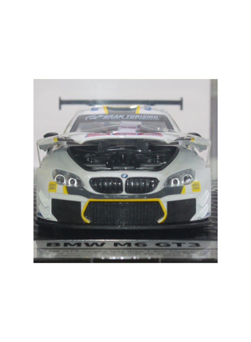 سي سي أيه سيارة BMW M6 GT3 مصبوبة من المعدن بمقياس 1:24 من CCA - باللونين الأحمر والأبيض - Image 3
