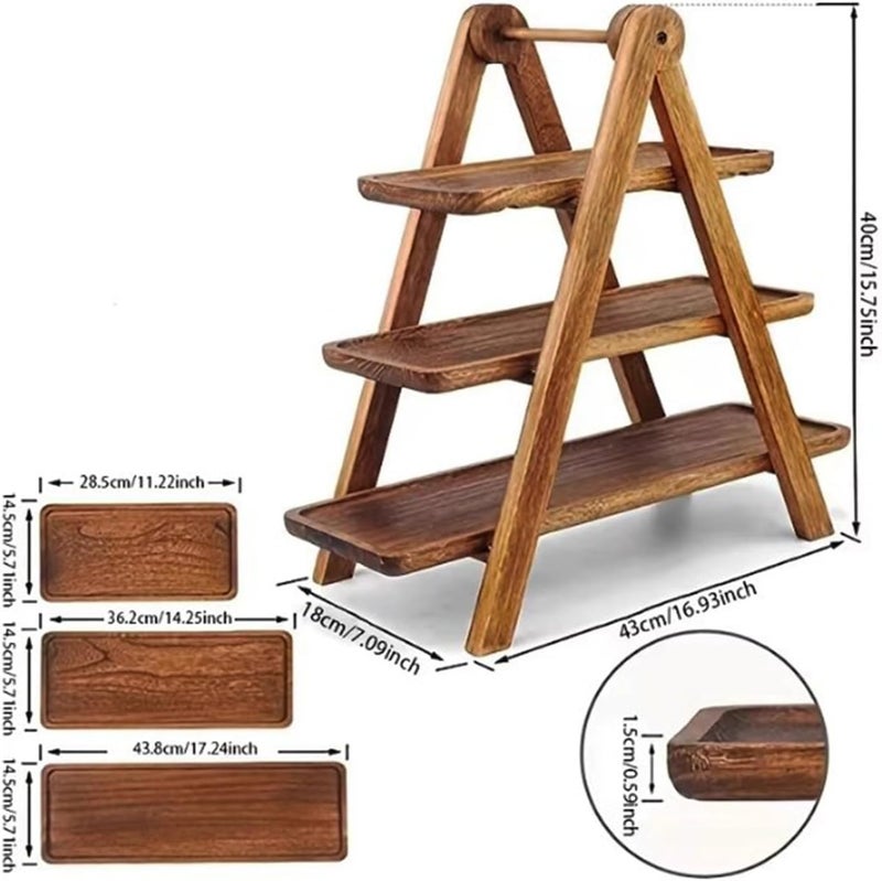 Nine Compartment Snacks Holder Wood Organizers Nut Display Stylish Portable Accessory for Family Gatherings Wood Snacks Box - Image 4