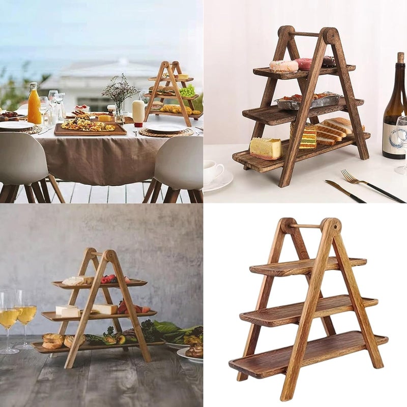 Nine Compartment Snacks Holder Wood Organizers Nut Display Stylish Portable Accessory for Family Gatherings Wood Snacks Box - Image 2