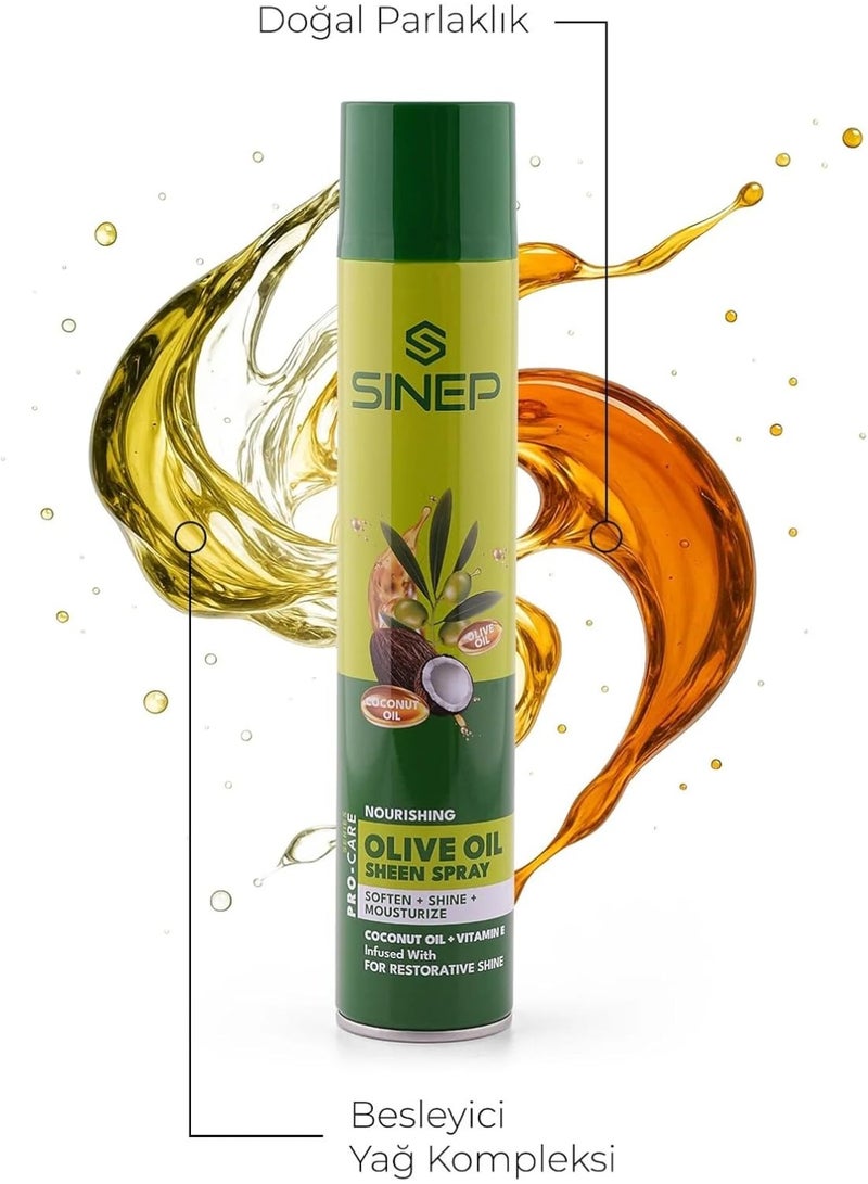 Sinep Nourishing Olive Oil Sheen Spray 400ml - Image 4