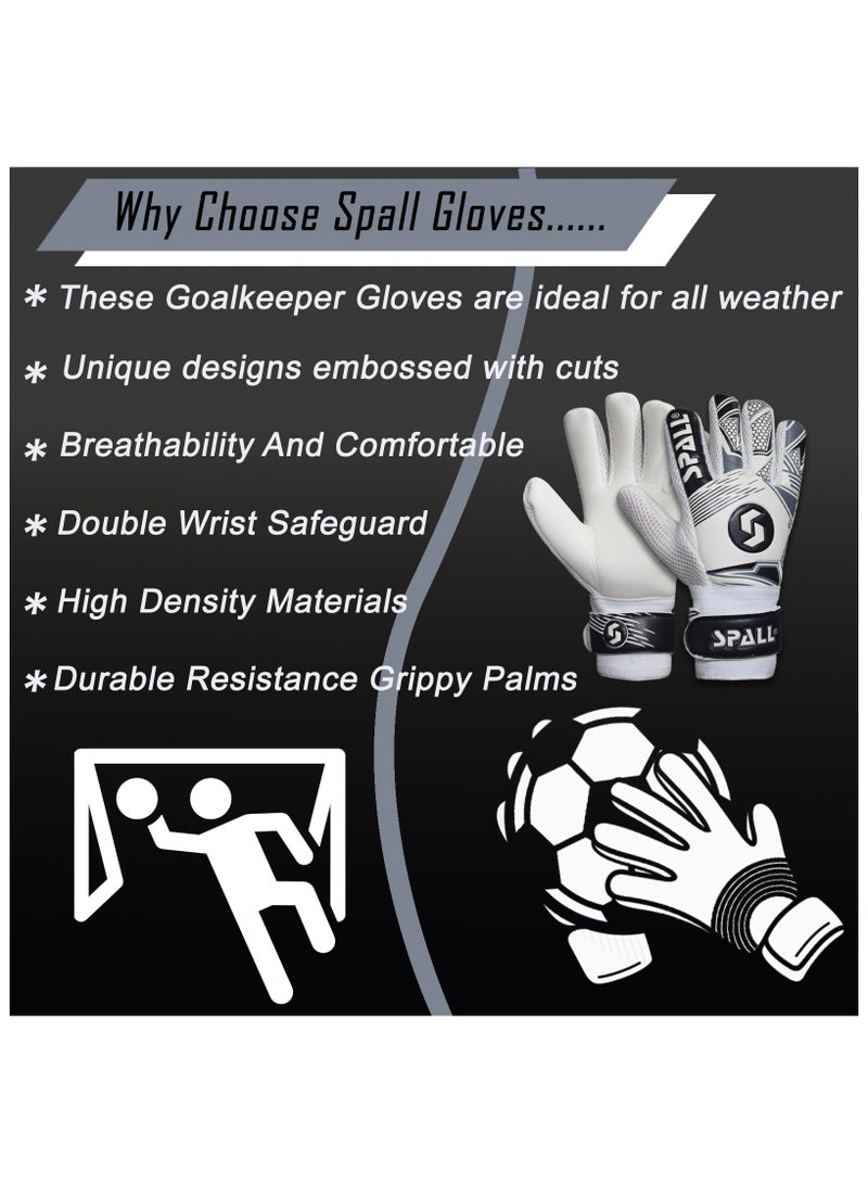 GoalKeeper Goalie Football Soccer Gloves With Strong Grip Protection To Prevent Injuries For Training And Match Men And Women