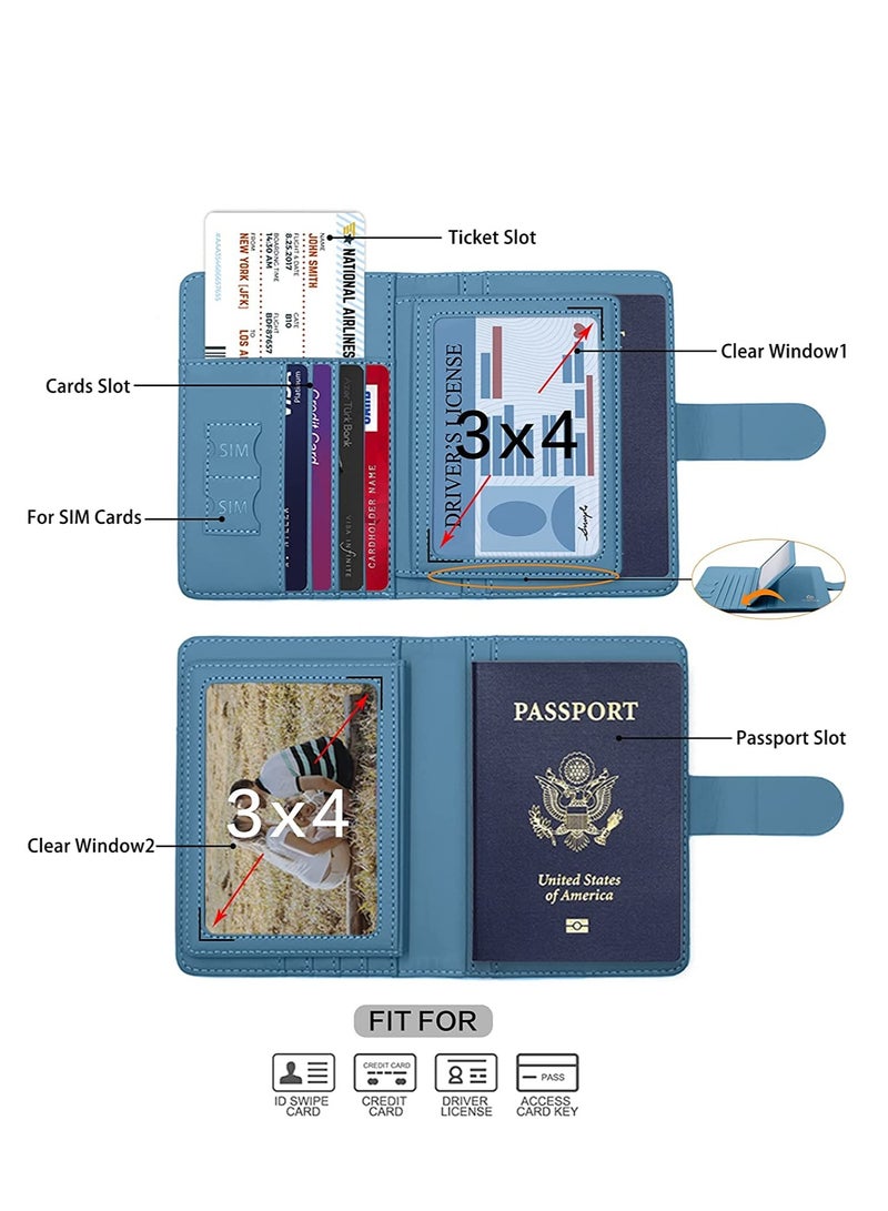 Barakah Passport Holder, Holder Card Slots, Creative Aircraft Certificate Storage Bag, Cover for Women and Men, Waterproof Rfid Blocking Travel Wallet - Image 4