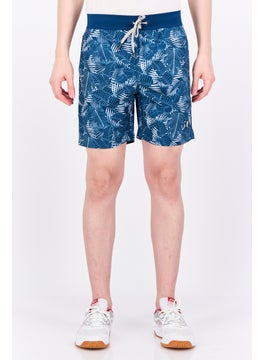 Avalanche Men Sportswear Fit Training Shorts, Teal Blue  - Image 1
