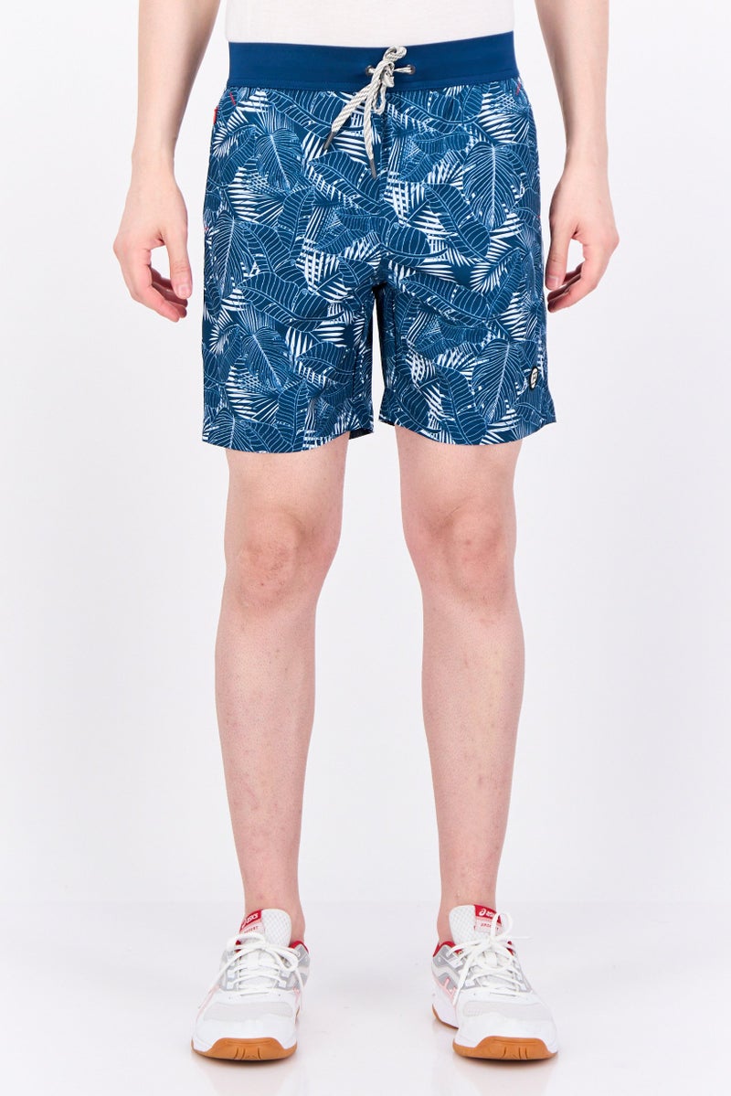 Avalanche Men Sportswear Fit Training Shorts, Teal Blue - Image 1