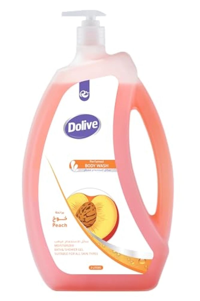 Dolive Shower Gel Body Wash Peach - 2000 ml