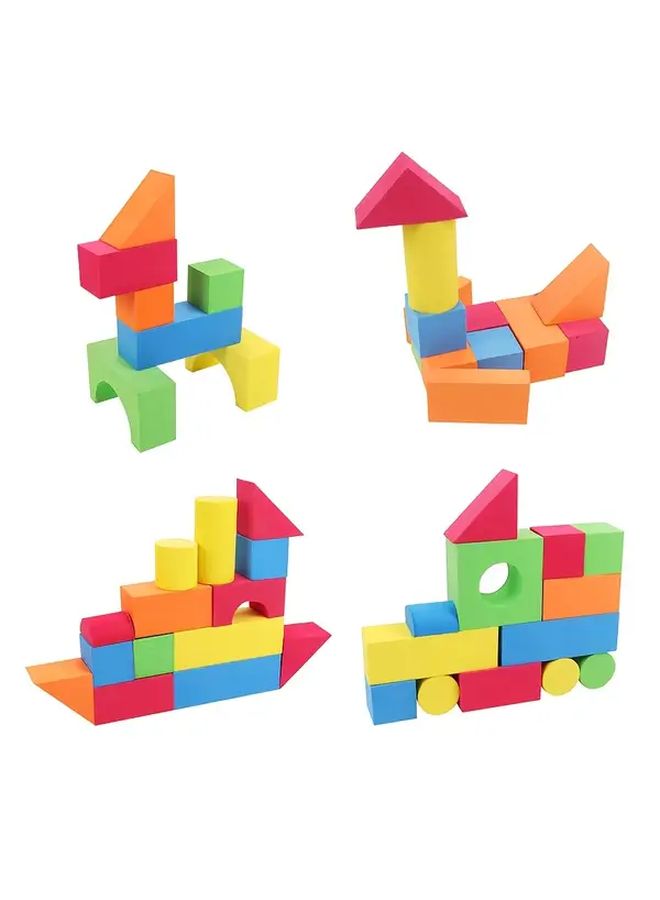 30pcs Bubble Blocks Creative Building Toy Bright Colors Various Shapes Birthday Gift - Image 3