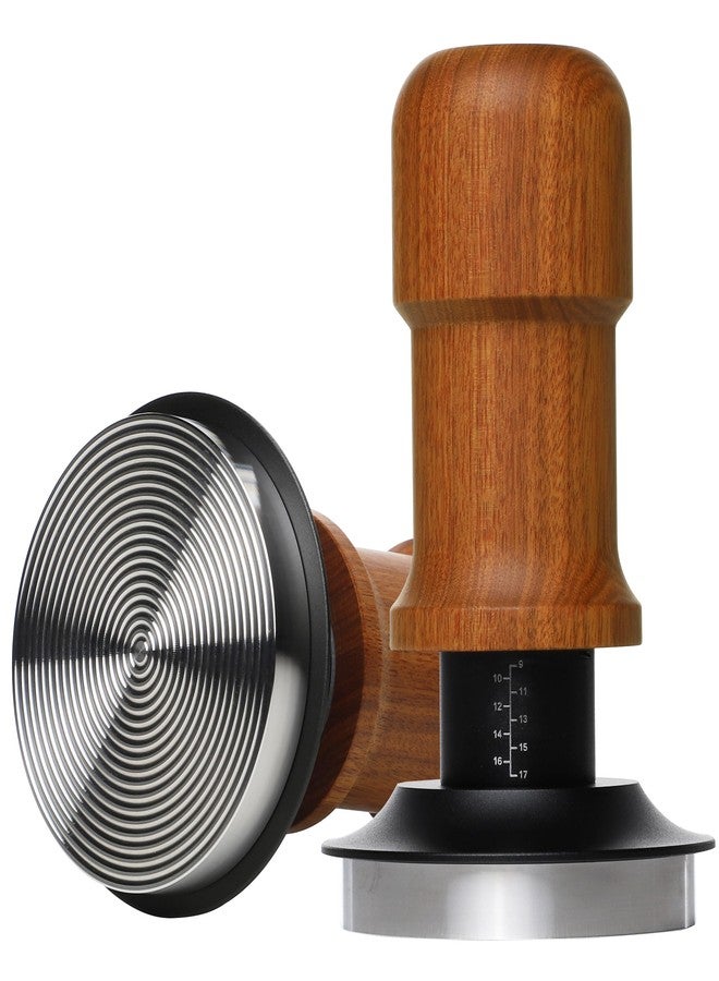 Coosigar 53.3mm Espresso Tamper,Premium Barista Coffee Tamper with Constant 30lb Calibrated Spring Loaded,Stainless Steel Base and Mahogany Hand,Fits for All 53mm54mm Portafilters,Espresso Accessories - Image 1