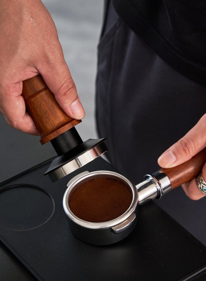 Coosigar 53.3mm Espresso Tamper,Premium Barista Coffee Tamper with Constant 30lb Calibrated Spring Loaded,Stainless Steel Base and Mahogany Hand,Fits for All 53mm54mm Portafilters,Espresso Accessories - Image 5