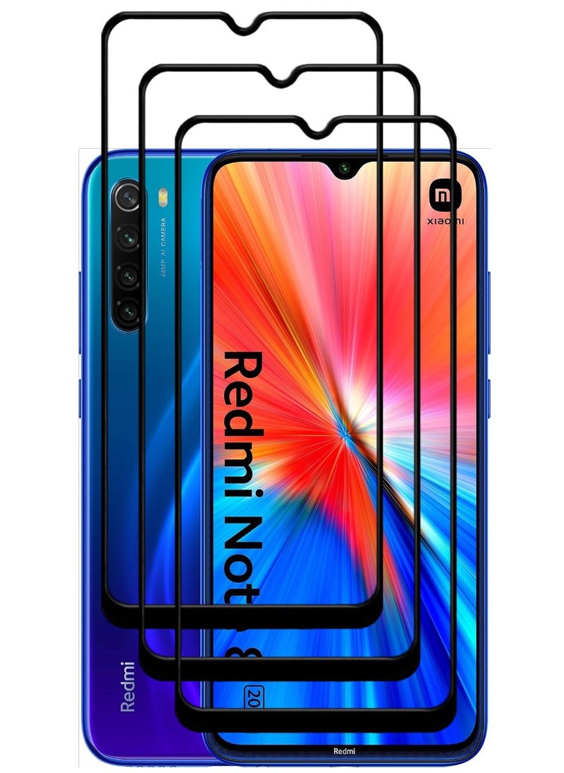 ACLIX 3 Pieces Antistatic ESD Dustproof Premium Quality High Definition Tempered Glass Screen Protector Designed For Xiaomi Redmi Note 8 - Image 1