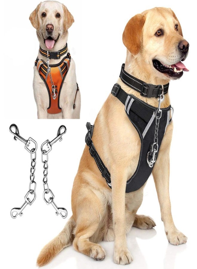 AncBace Dog Collar Safety Clip Metal Clasp Double Ended Connector 2 Pack Prong Chew Proof Backup Dog Clip for Pet Harness Collar Leash Necklaces Dog Strap Lead Carabiner Heavy-Duty Chain 8 inch - Image 5