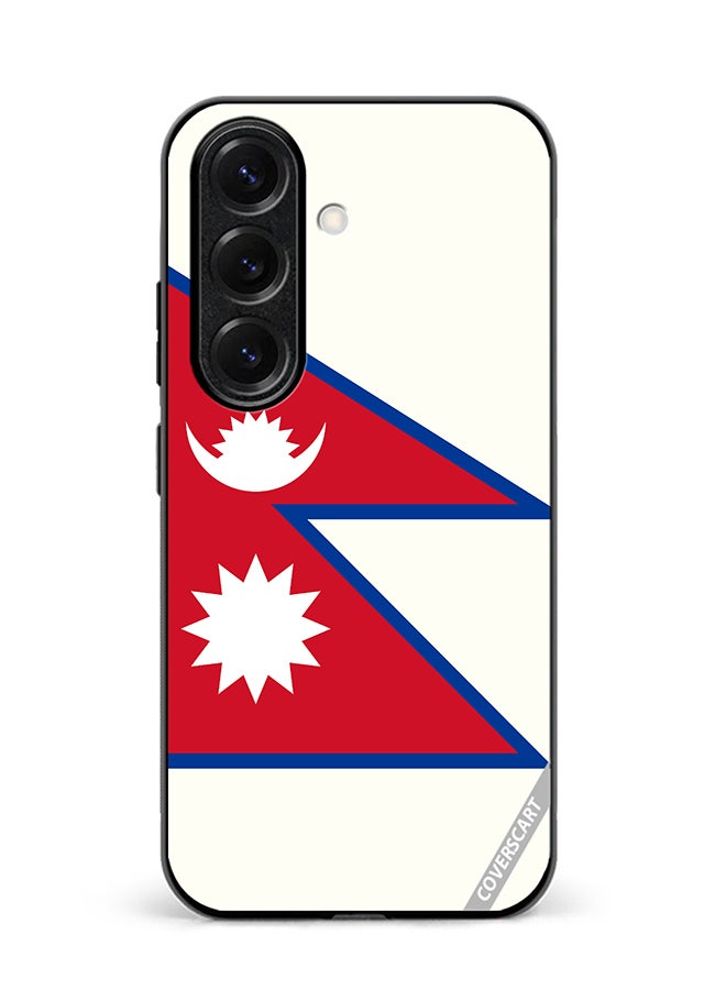 COVERSCART Protective Case Cover For Samsung Galaxy S25 Plus Nepal Flag Design Multicolour