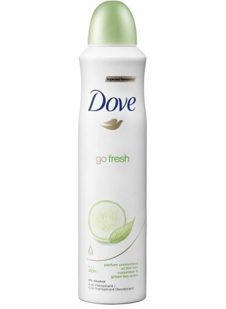 دوف جو فريش لمسة منعشة برائحة الخيار والشاي الأخضر 250 مل - Image 1