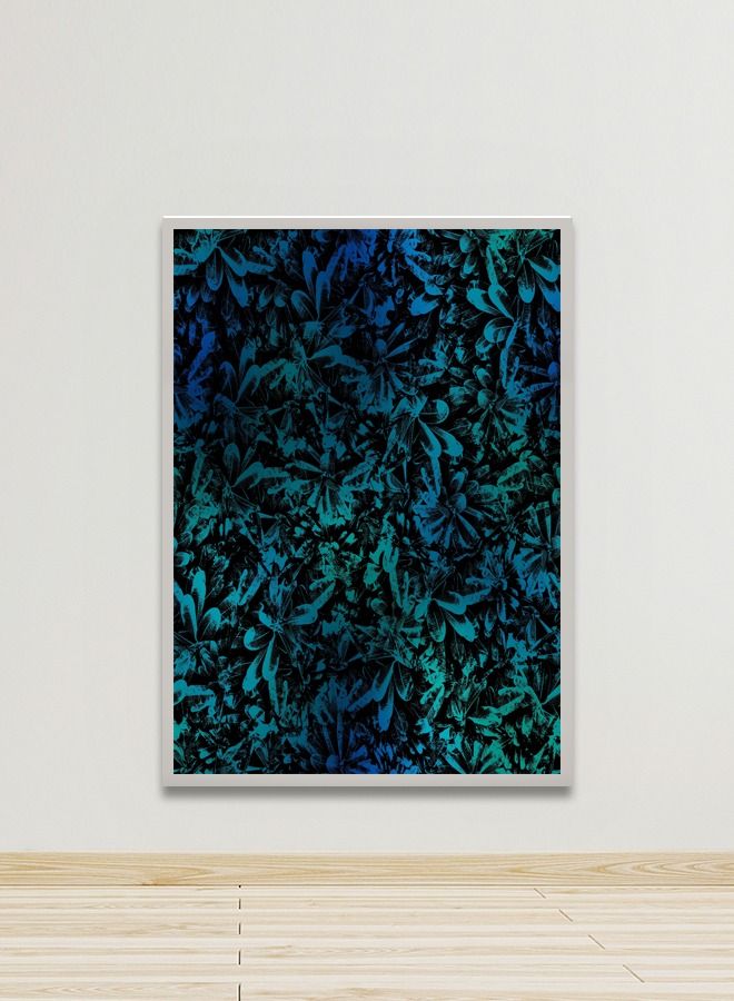 ماركتنا لوحة جدارية قماشية فنية لتزيين الحائط بتصميم عصري مع برواز فضي مجوف مقاس 120x80سم قطعة واحدة - Image 1