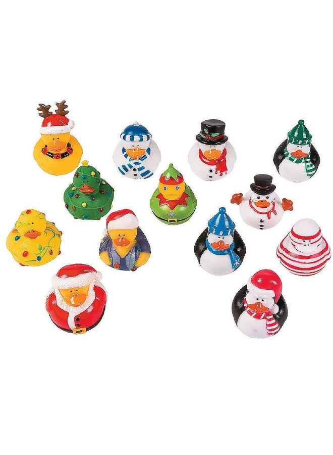 Rubber Ducky Christmas Rubber Ducky Assortment - Bulk Set of 50 Ducks - Party Favors, Handouts, Stocking Stuffer Toys - Image 1