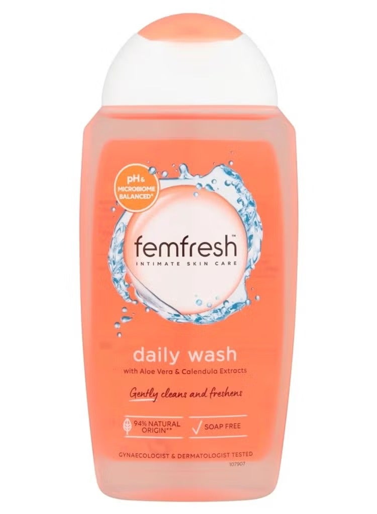 Femfresh Daily Wash With Aloe Vera & Calendula Extracts 250 Ml