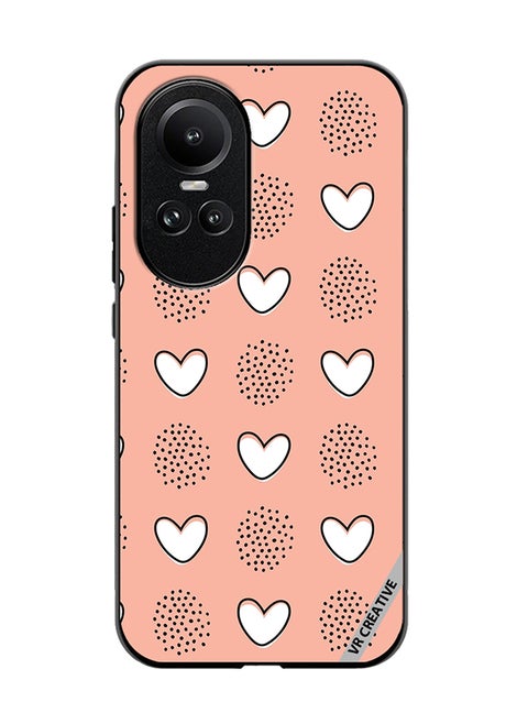 Protective Case Cover For Oppo Reno 10 Mix Pattern Design Multicolour