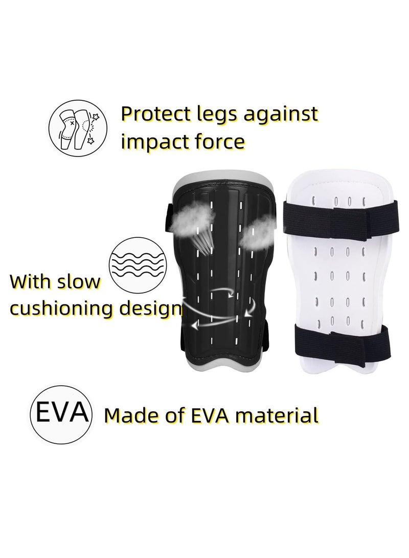 Gonice Soccer Shin Pad Over Knee Soccer Socks 2 Pairs Kids Leg Carf Protective Shin Pads Guard Board and Impact Resistant Kids - Image 4