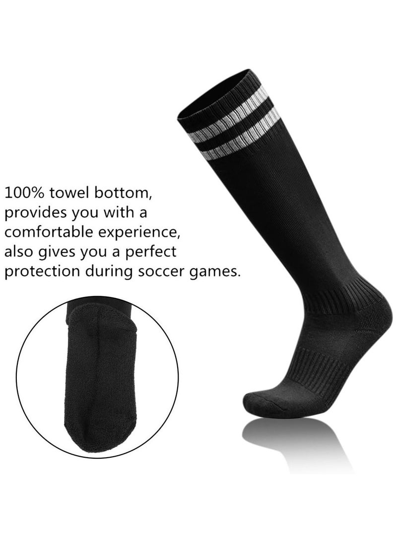 Gonice Soccer Shin Pad Over Knee Soccer Socks 2 Pairs Kids Leg Carf Protective Shin Pads Guard Board and Impact Resistant Kids - Image 5