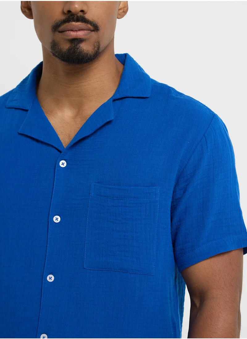 Robert Wood Causal Half Sleeve Shirt