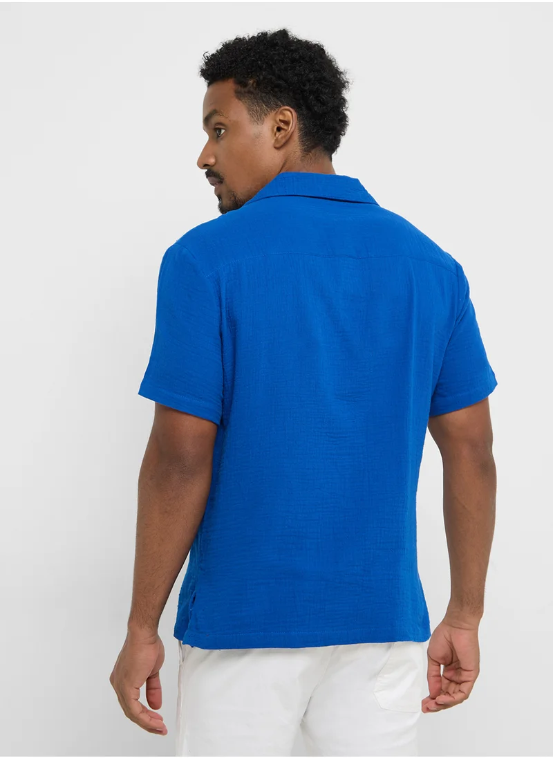 روبرت وود Causal Half Sleeve Shirt