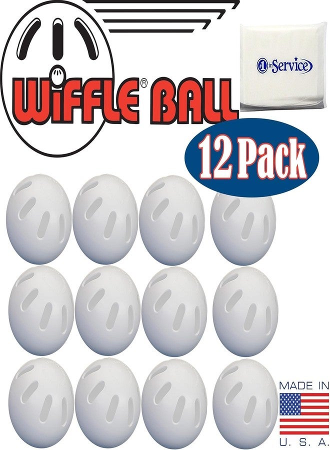 Wiffle 32" Plastic Bats 2 Pack, Wiffle Ball Baseballs Official Size 12 Pack - Image 2