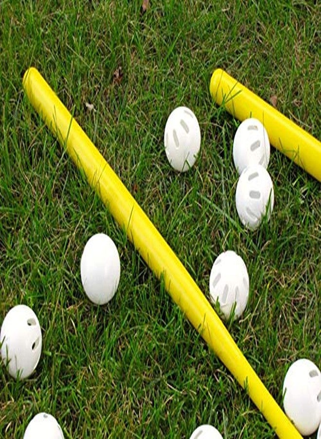 Wiffle 32" Plastic Bats 2 Pack, Wiffle Ball Baseballs Official Size 12 Pack - Image 3