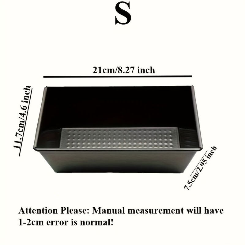 Farida Nonstick Bio Carbon Steel Bread Tin Set Black Easy Remove Space Saving Design For Home Kitchen Oven Baking Bread Making - Image 1