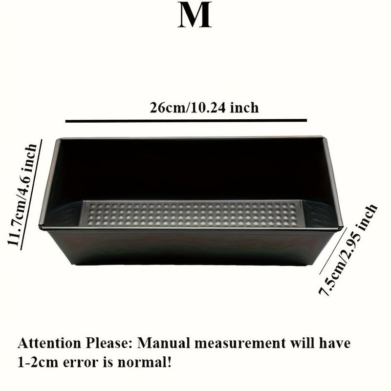 Farida Nonstick Bio Carbon Steel Bread Tin Set Black Easy Remove Space Saving Design For Home Kitchen Oven Baking Bread Making - Image 2