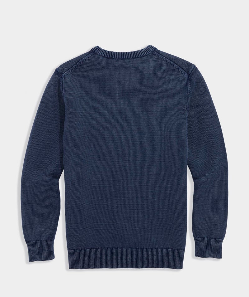 Vineyard Vines Heritage Cotton Crew Sweater, Nautical Navy, XXL - Image 2