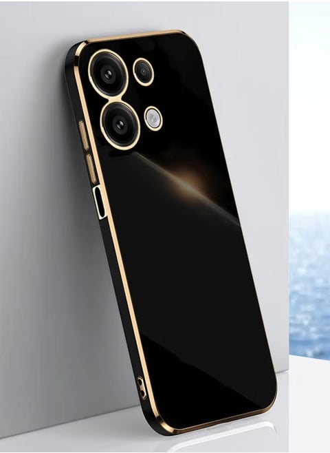 Xiaomi Redmi Note 13 4G Mobile Phone Case Cover, Luxury Plating Soft Back Cover, Raised Full Camera Protection