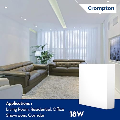 Crompton Platina Star Stylus Surface Panel 18W Square Warm White | Pack of 1 | No False Ceiling Required, Outer Dimension: 156 mm | Surface Mount | for Hall, Bedroom, Kitchen, Office, Store - Image 4