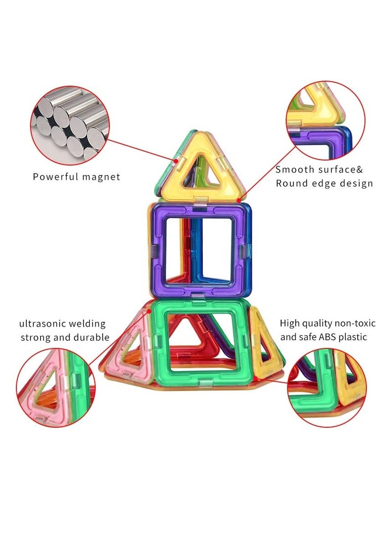 Daytoyz 30 Pcs Magnetic Building Tiles, Magnetic Blocks Toys, 3D Toys Preschool Building Toys Gifts, Multi Color Educational and Training Toys, Magnetic Constructors Building Blocks Sets - Image 3